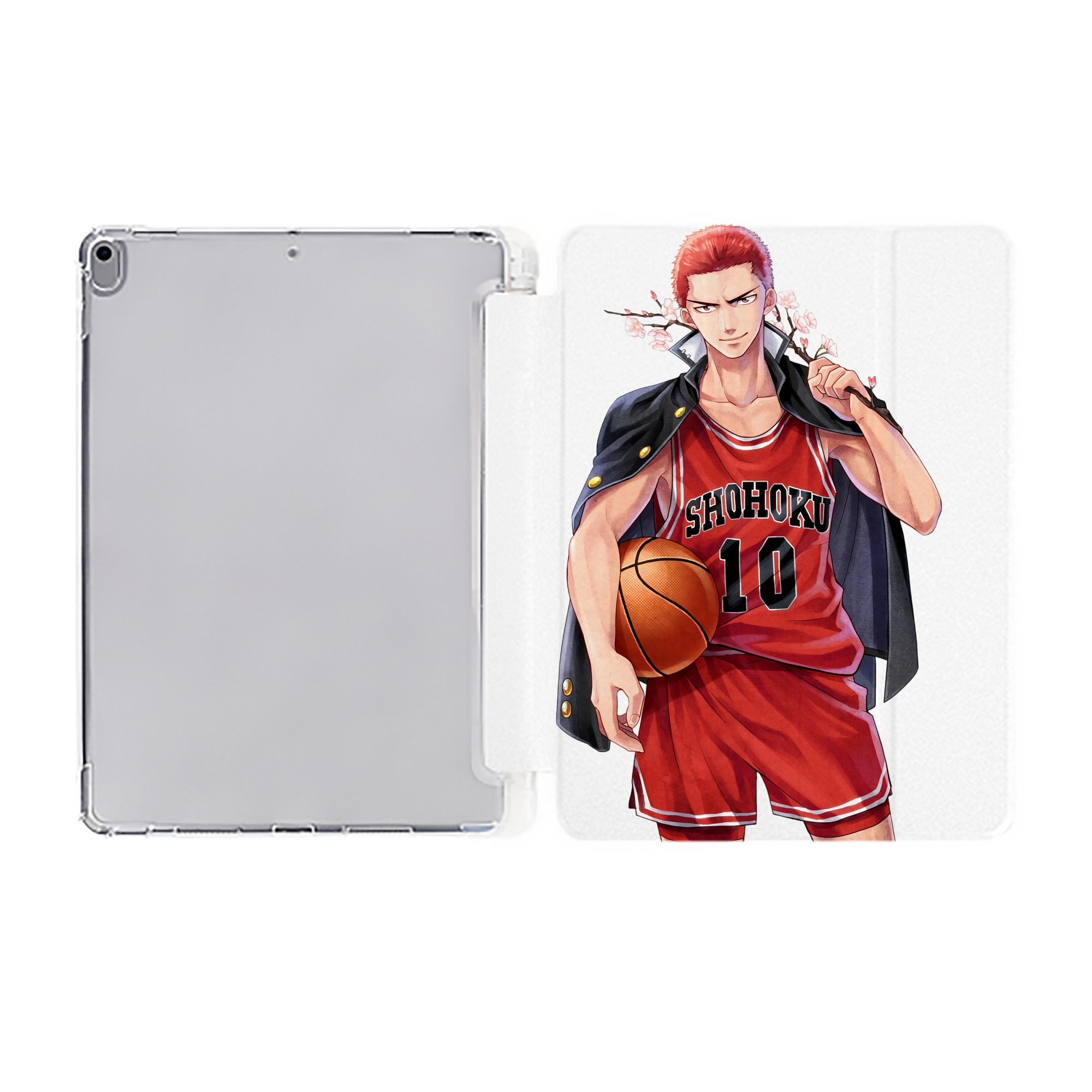 （画像用） SLAM DUNK／スラムダンク IPad ケース ペン収納付き 三つ折りスタンド PUレザー×シリコン 対応機種9.5/10.5/10.9インチ